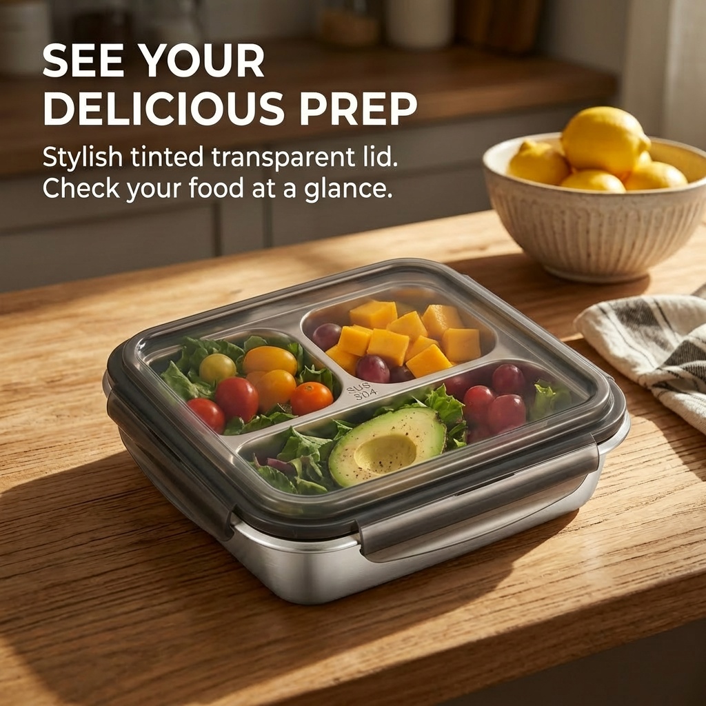 Large Capacity Lunch Container - Meal Prep Bowl ulasan dan harga
