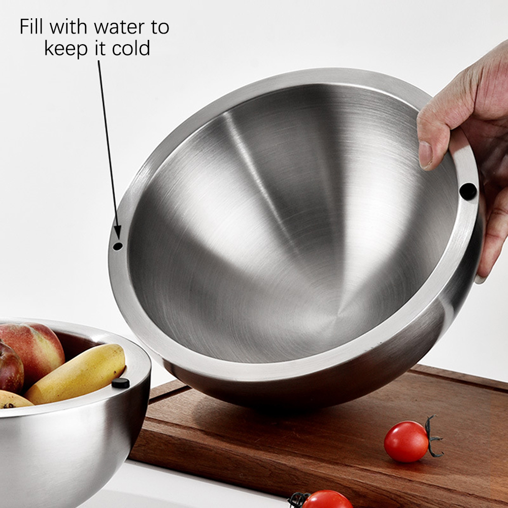 304 Thickened Salad Mixing Bow - Meal Prep Bowl ulasan dan harga