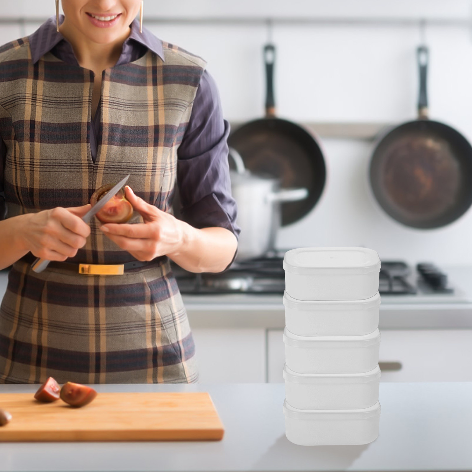 5Pcs Portion-Control Rice Cont - Meal Prep With Rice ulasan dan harga