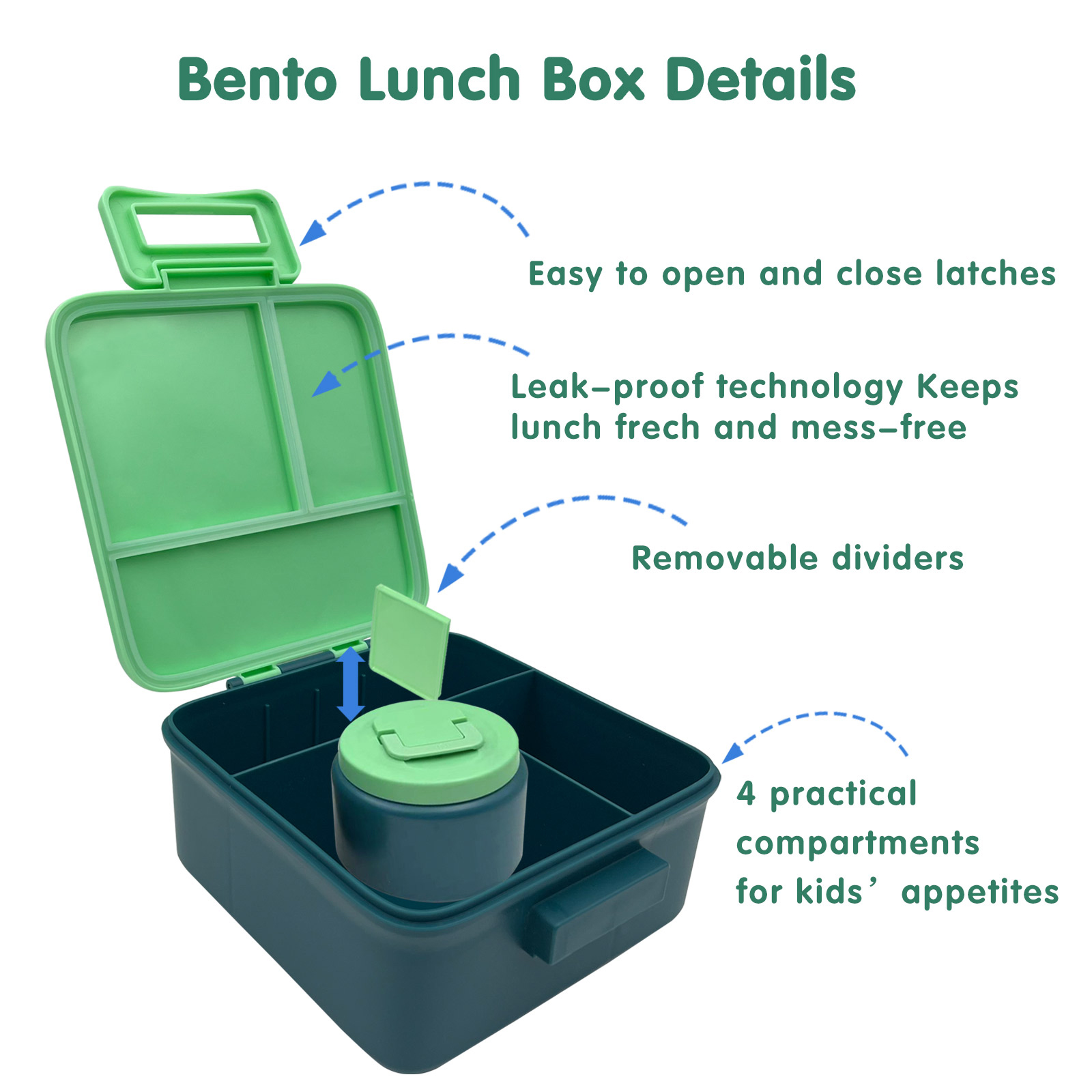 1 Set Bento Lunch Box for Kids - Meal Prep Bowl ulasan dan harga