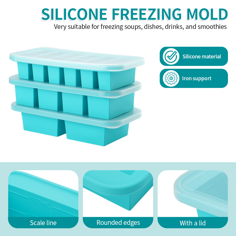 2 or 3-piece Silicone Freezer  - Meal Prep Template ulasan dan harga