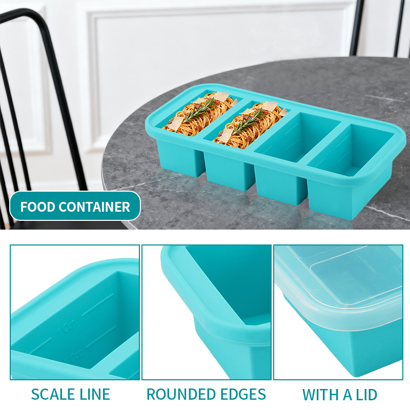 2 or 3-piece Silicone Freezer  - Meal Prep Template ulasan dan harga